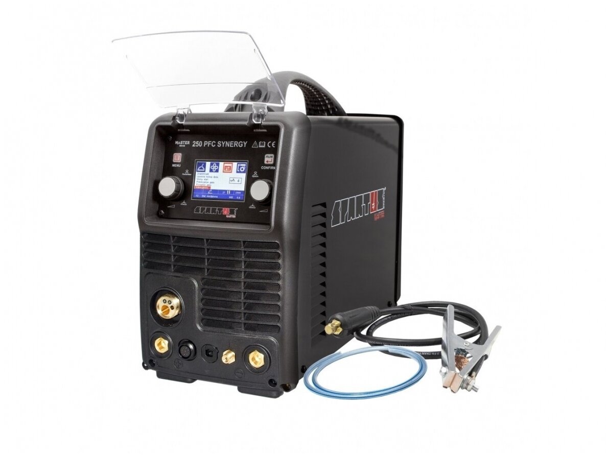 SPARTUS set - MasterMIG 250PFC SYNERGY welding machine, 250A, 230V 3