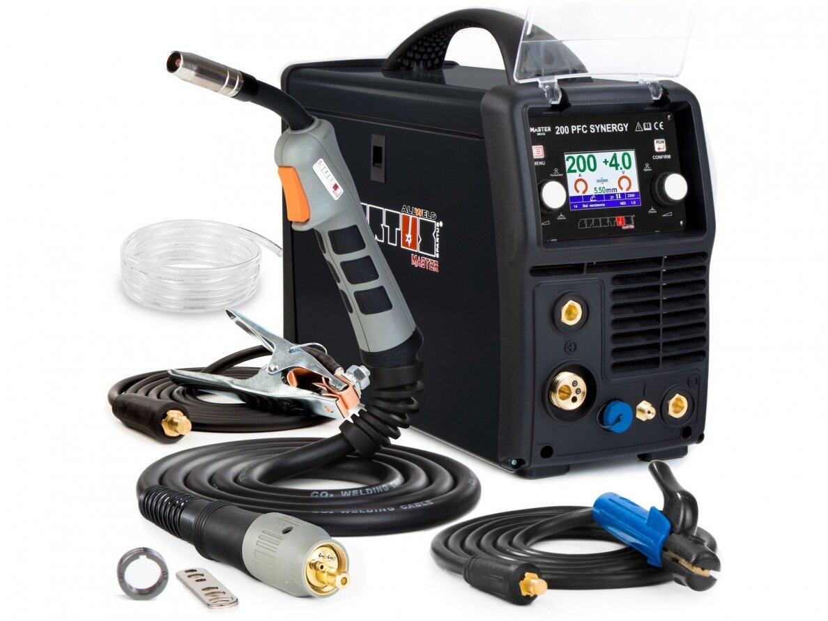 SPARTUS set - MasterMIG 250PFC SYNERGY welding machine, 250A, 230V 1