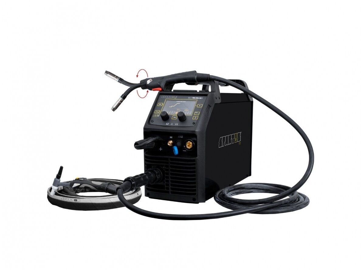 SPARTUS komplektas - Multi Pro 200 4in1 kombinuotas suvirinimo aparatas, 200A, 230V 4 SPARTUS komplektas - Multi Pro 200 4in1 kombinuotas suvirinimo aparatas, 200A, 230V 4