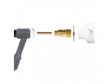 Spartus CupSystem TIG Ceramic Kit 17/18/26 with collet #16, electrodes 2.4 Spartus CupSystem TIG Ceramic Kit 17/18/26 with collet #16, electrodes 2.4