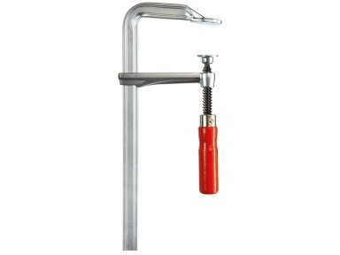 Бессей зажим GZ10 из цельного металлического профиля с деревянной ручкой, макс. длина зажима 100 мм Бессей зажим GZ10 из цельного металлического профиля с деревянной ручкой, макс. длина зажима 100 мм