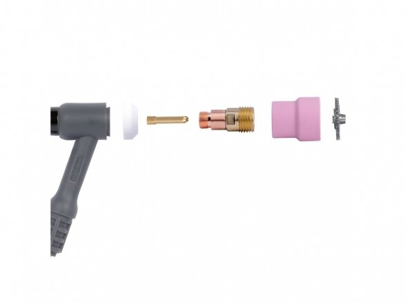 Spartus CupSystem TIG Ceramic Kit 17/18/26 with nozzle #12, electrodes 1.6 Spartus CupSystem TIG Ceramic Kit 17/18/26 with nozzle #12, electrodes 1.6