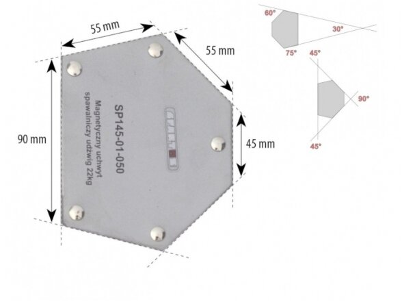 Spartus Welding Magnet, Payload 22kg
