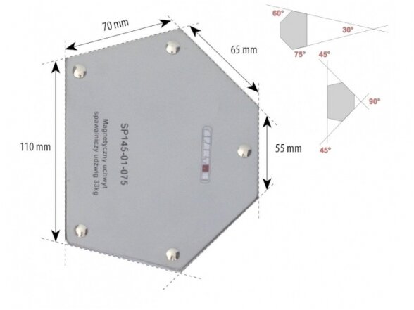 Spartus Welding Magnet, Load 33kg
