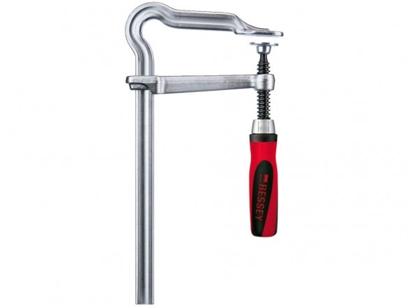 Bessey spaustuvas OMEGA GM16Z-2K su dviejų komponentų plastikine rankena, maks. spaudimo ilgis 160 mm Bessey spaustuvas OMEGA GM16Z-2K su dviejų komponentų plastikine rankena, maks. spaudimo ilgis 160 mm