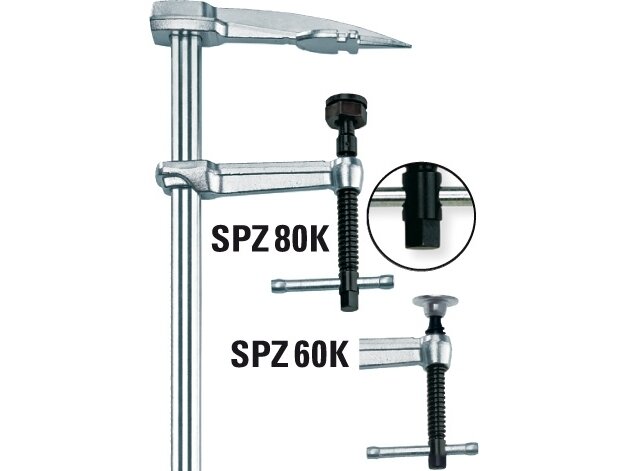 Bessey spaustuvas gegnėms ir sijoms SPZ60K, maks. spaudimo ilgis 600 mm 2 Bessey spaustuvas gegnėms ir sijoms SPZ60K, maks. spaudimo ilgis 600 mm 2
