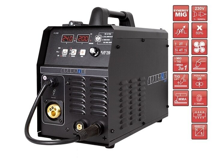 Spartus EasyMIG 200 semi-automatic welding machine, 200A, 230V