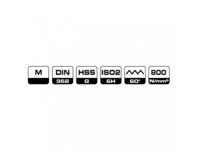Метчик BOHRCRAFT DIN 352 HSS-G (M8 Ø 6,8 mm, 1,25 mm) 1 Метчик BOHRCRAFT DIN 352 HSS-G (M8 Ø 6,8 mm, 1,25 mm) 1