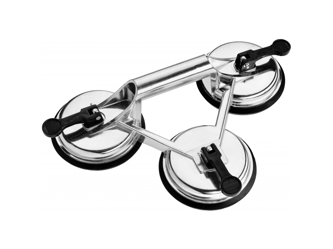 Glass holder triple 120mm, 130kg