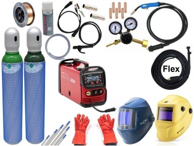 Stamos set - MAGITEX 250 MIG/MAG welder, 250A, 230V, Flux Stamos set - MAGITEX 250 MIG/MAG welder, 250A, 230V, Flux