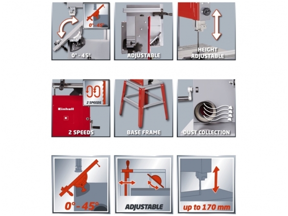 Einhell TC-SB 305 U Stacionarus juostinis pjūklas 1 Einhell TC-SB 305 U Stacionarus juostinis pjūklas 1