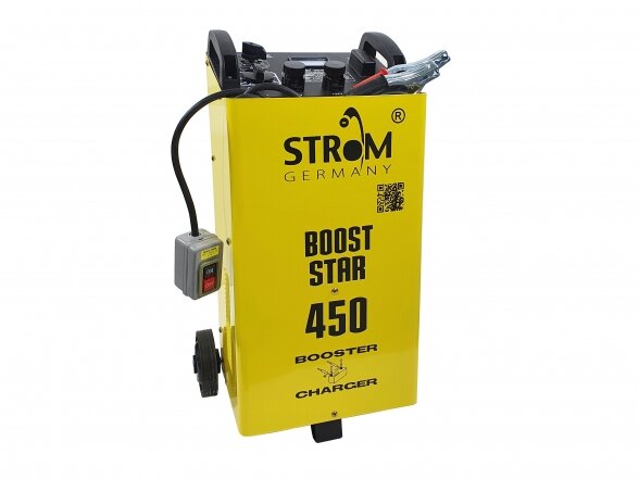 Strom BOOST STAR-450 akumuliatoriaus įkroviklis-paleidėjas 12/24V, 400A, 500Ah