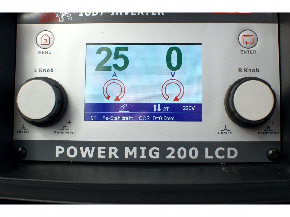 WTL POWER MIG200LCD suvirinimo pusautomatis, 200A, 230V 2 WTL POWER MIG200LCD suvirinimo pusautomatis, 200A, 230V 2