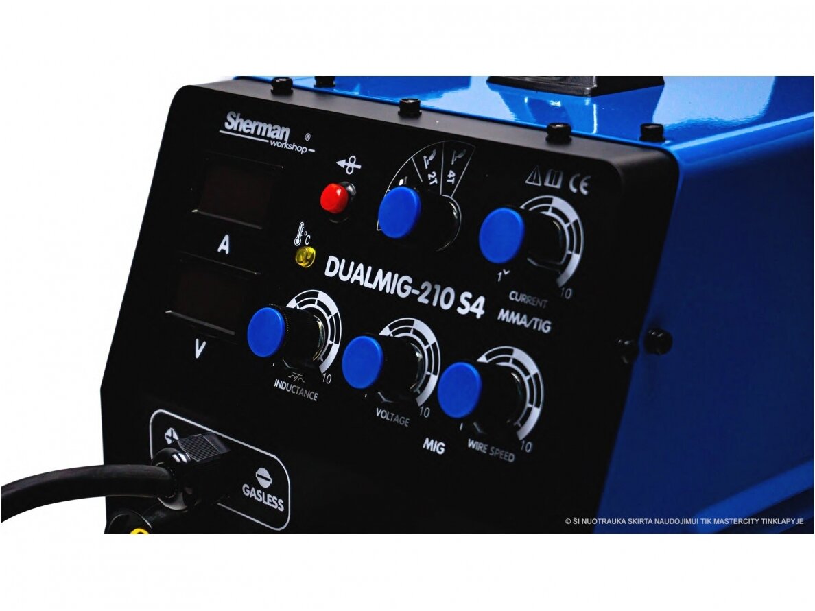 Sherman DUALMIG 210 S4 Suvirinimo pusautomatis, 200A, 230V 2 Sherman DUALMIG 210 S4 Suvirinimo pusautomatis, 200A, 230V 2