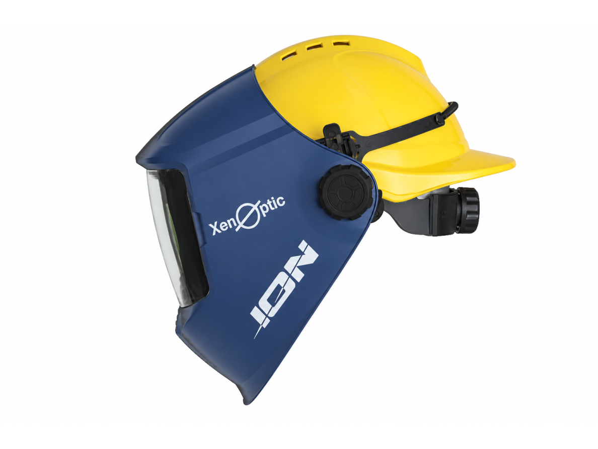 Suvirinimo skydelis su True Color XENOPTIC ION, komplektacija Ironworker su adapteriu statybiniam šalmui Suvirinimo skydelis su True Color XENOPTIC ION, komplektacija Ironworker su adapteriu statybiniam šalmui