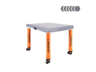 Сварочный стол Spartus Hermes 3D, Ø16, 1000x800x100mm, 4 ножки на колесиках Сварочный стол Spartus Hermes 3D, Ø16, 1000x800x100mm, 4 ножки на колесиках