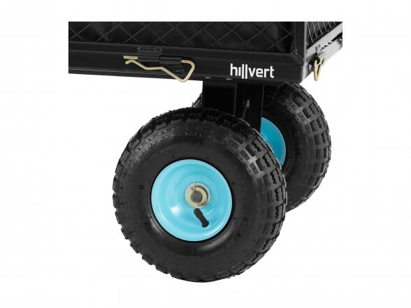 Sulankstomas sodo vežimėlis - 300 kg, Hillvert HT-TWIN 300 1
