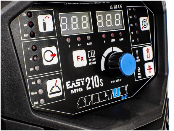 SPARTUS EasyMIG 210S Suvirinimo pusautomatis, 200A, 230V 5