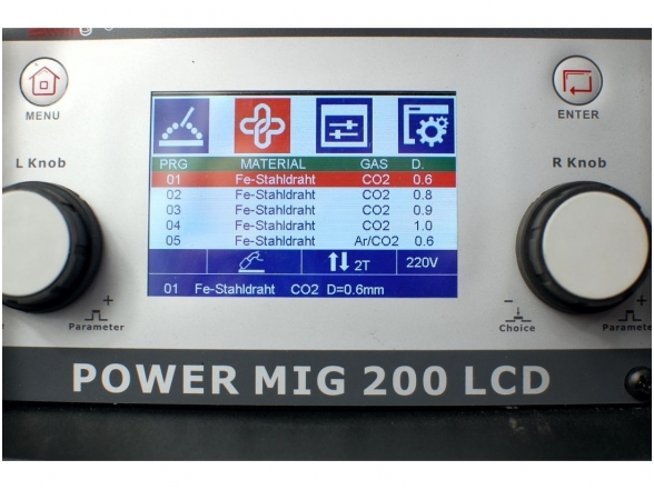 WTL POWER MIG200LCD suvirinimo pusautomatis, 200A, 230V 1 WTL POWER MIG200LCD suvirinimo pusautomatis, 200A, 230V 1