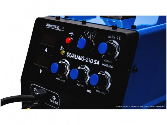 Sherman DUALMIG 210 S4 Suvirinimo pusautomatis, 200A, 230V 2 Sherman DUALMIG 210 S4 Suvirinimo pusautomatis, 200A, 230V 2