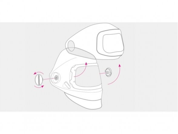 Suvirinimo skydelis 3M Speedglas G5-01 su G5-01VC filtru ir ADFLO sistema 5 Suvirinimo skydelis 3M Speedglas G5-01 su G5-01VC filtru ir ADFLO sistema 5