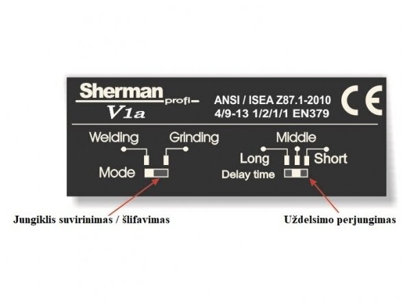 Sherman-profi V1a self-darkening welding helmet 1 Sherman-profi V1a self-darkening welding helmet 1