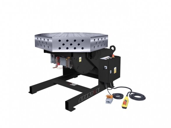 Suvirinimo stalas Spartus FERROS RP2000 3D, Ø28, 1200 x 1200 x 200, aštuonkampis, su pasukamu pozicionieriumi, apkrova 2000 kg 1 Suvirinimo stalas Spartus FERROS RP2000 3D, Ø28, 1200 x 1200 x 200, aštuonkampis, su pasukamu pozicionieriumi, apkrova 2000 kg 1