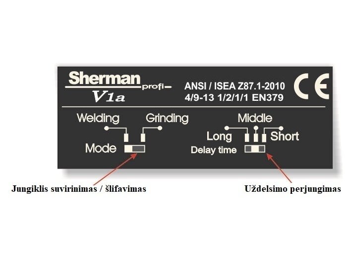 Sherman-profi V1a self-darkening welding helmet 1 Sherman-profi V1a self-darkening welding helmet 1