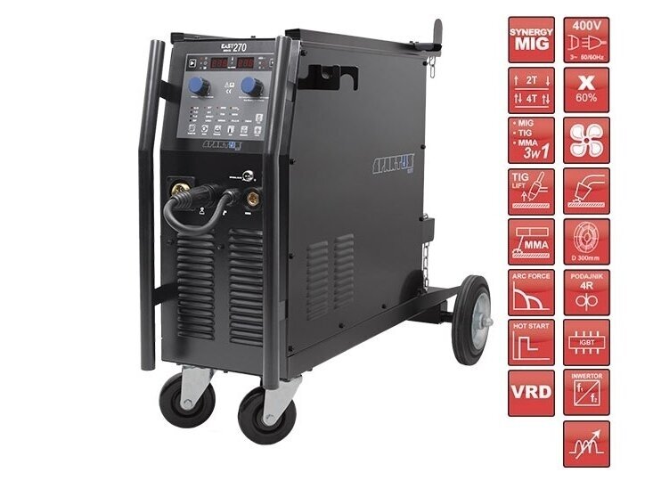 SYNERGIC MIG/MAG SPARTUS® EasyMIG 270 welder, 250A, 400V SYNERGIC MIG/MAG SPARTUS® EasyMIG 270 welder, 250A, 400V