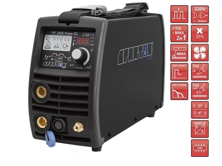 SPARTUS® EasyTIG 205E Pulse DC Welding Machine, 200A, 230V