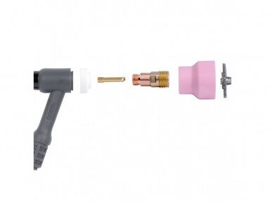 TIG Ceramic Kit Spartus CupSystem 17/18/26 with Cup #14, Electrodes 2.4 TIG Ceramic Kit Spartus CupSystem 17/18/26 with Cup #14, Electrodes 2.4