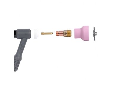 TIG Ceramic Kit Spartus CupSystem 17/18/26 with cup #16, electrodes 2.4 TIG Ceramic Kit Spartus CupSystem 17/18/26 with cup #16, electrodes 2.4