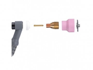 TIG Ceramic Kit Spartus CupSystem 9/20 with collet #14, electrodes 2.4 TIG Ceramic Kit Spartus CupSystem 9/20 with collet #14, electrodes 2.4