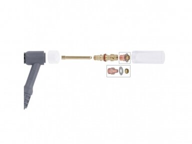 TIG Quartz Glass Nozzle Set Spartus Quartzsystem 17/18/26, for 2.4mm electrodes TIG Quartz Glass Nozzle Set Spartus Quartzsystem 17/18/26, for 2.4mm electrodes