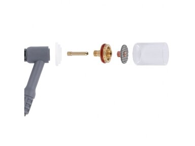 TIG quartz nozzle kit Spartus Quartzsystem 17/18/26, for 2.4mm electrodes TIG quartz nozzle kit Spartus Quartzsystem 17/18/26, for 2.4mm electrodes