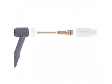 TIG Quartz Glass Nozzle Kit Spartus Quartzsystem 17/18/26, for 2.4mm electrodes TIG Quartz Glass Nozzle Kit Spartus Quartzsystem 17/18/26, for 2.4mm electrodes