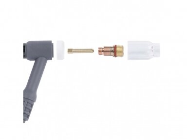 TIG Quartz Glass Nozzle Kit Spartus Quartzsystem 17/18/26, Short Version, for 2.4mm Electrodes TIG Quartz Glass Nozzle Kit Spartus Quartzsystem 17/18/26, Short Version, for 2.4mm Electrodes