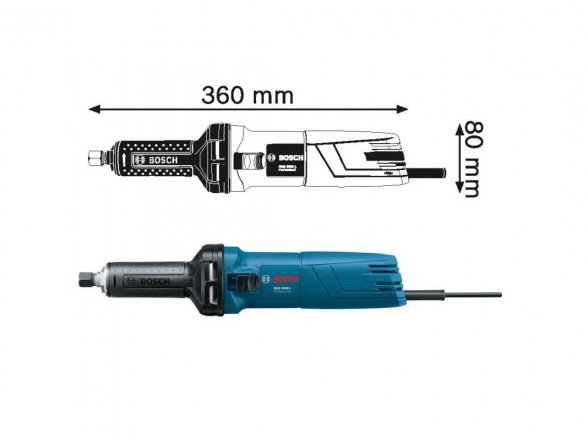 Tiesinis šlifuoklis Bosch GGS 5000 L Professional 1