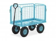 Transportavimo vežimėlis - 400 kg - nuimamos šoninės sienelės, Hillvert HT-TWIN-400
