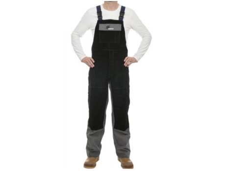 WELDAS welder trousers with chest protection, size XXL