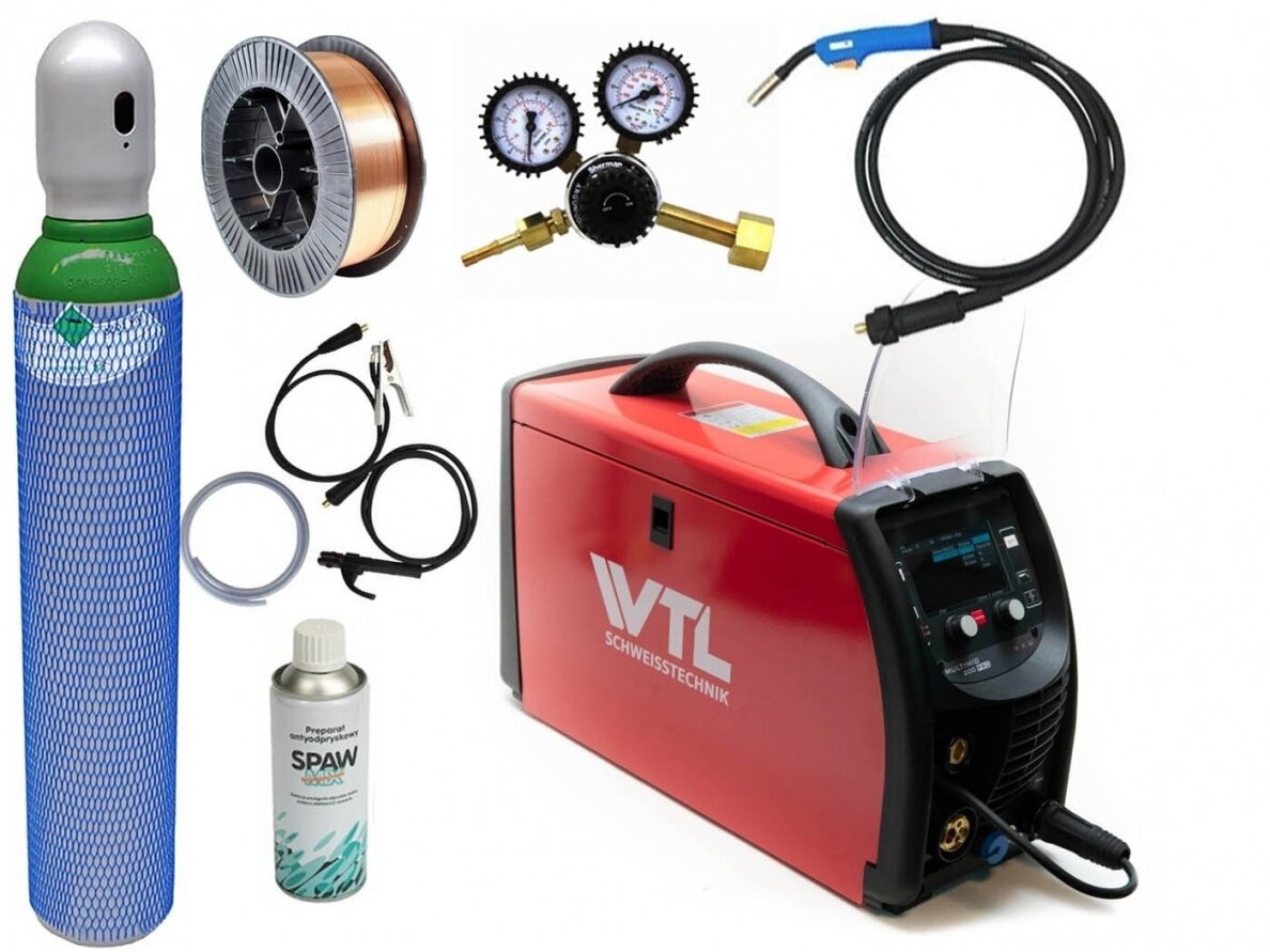 WTL komplektas - MULTIMIG 200 PRO suvirinimo pusautomatis, 230V, 200A MIG/MIG sinergija/MMA/ TIG AC/DC su HF 2 WTL komplektas - MULTIMIG 200 PRO suvirinimo pusautomatis, 230V, 200A MIG/MIG sinergija/MMA/ TIG AC/DC su HF 2