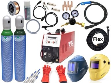 WTL set - MCU MIG 250 Puls MIG/MAG welder, 230A, 230V WTL set - MCU MIG 250 Puls MIG/MAG welder, 230A, 230V