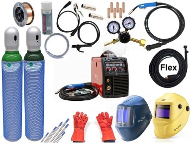 WTL komplektas - MIG 180 PFC Suvirinimo pusautomatis, 180A, 230V, PFC WTL komplektas - MIG 180 PFC Suvirinimo pusautomatis, 180A, 230V, PFC