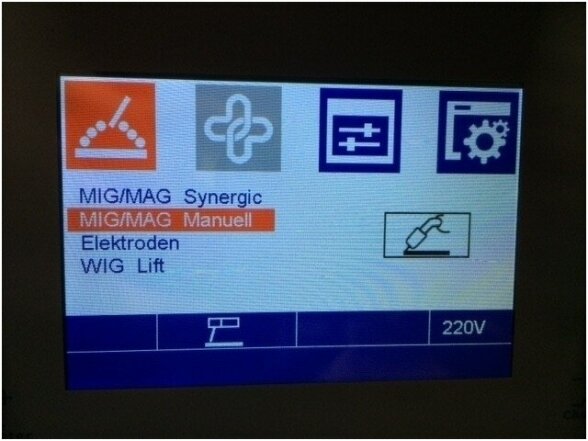 WTL komplektas - MIG 200 LCD Synergic suvirinimo aparatas, 200A, 230V 5