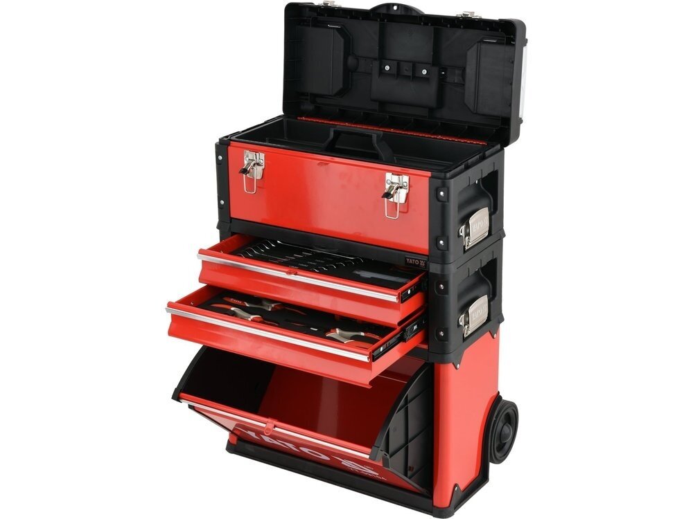 Yato 3-piece tool trolley with tools, 78 pieces 4