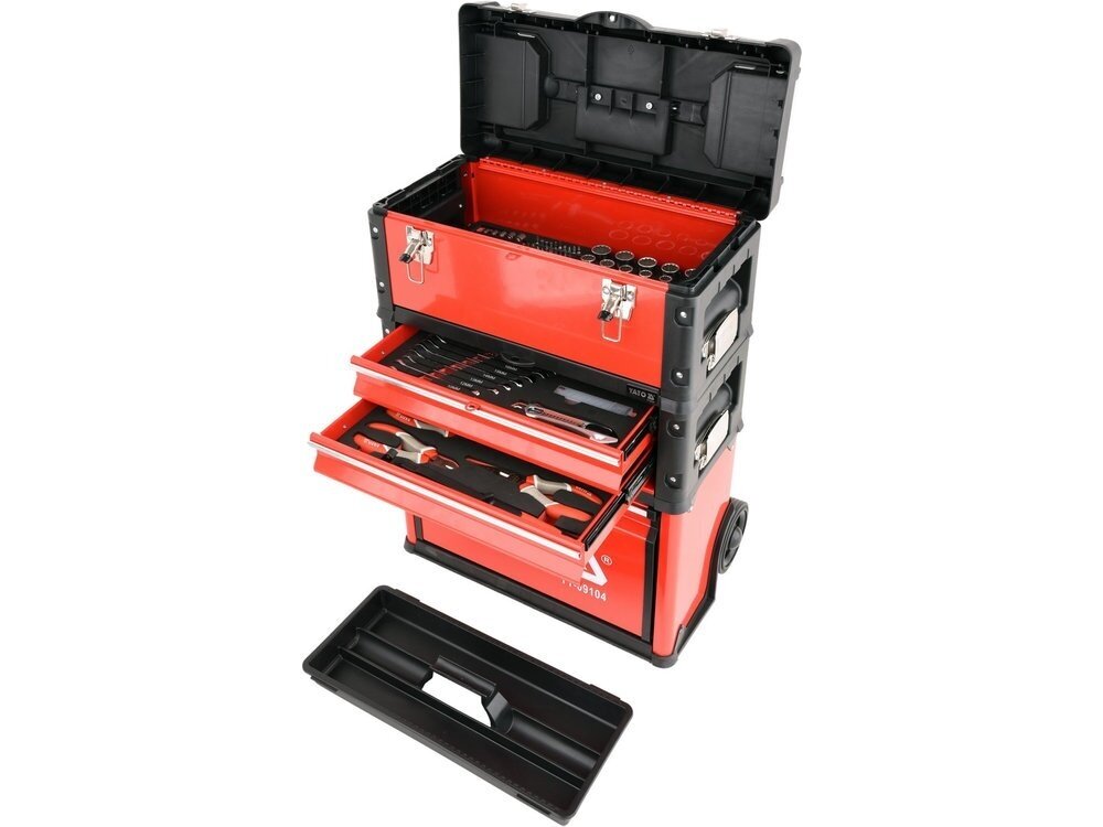 Yato 3-piece tool trolley with tools, 78 pieces 5