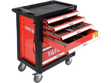 Yato tool cabinet with tools, 185 pieces