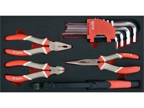 Yato 3-piece tool trolley with tools, 78 pieces 22