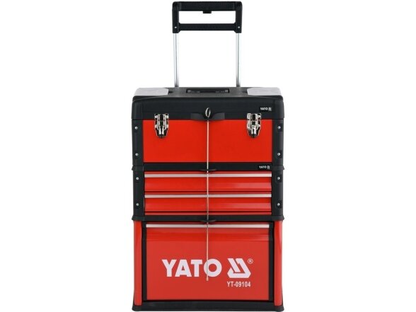 Yato 3-piece tool trolley with tools, 78 pieces 2