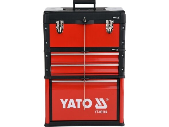 Yato 3-piece tool trolley with tools, 78 pieces 1 Yato 3-piece tool trolley with tools, 78 pieces 1